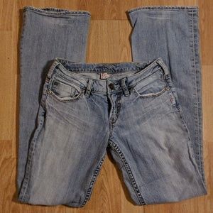 Ladies Silver Jeans Light Blue Denim Lael Style